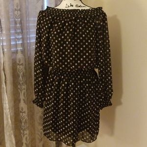 WHBM black w/auburn Dress